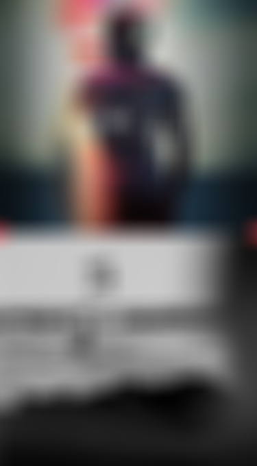 A person performs a high jump while foil surfing; another figure stands looking at digital interface graphics, blurred in focus.