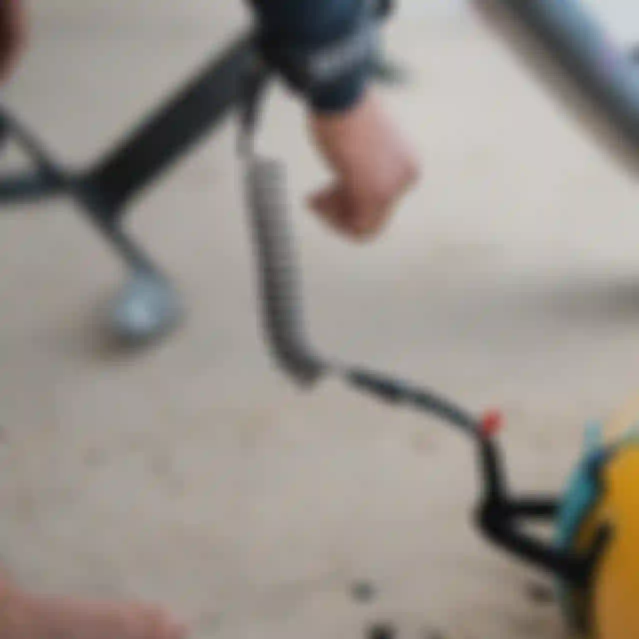 ION wing leash core coiled wrist
