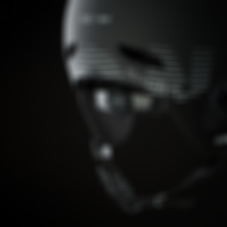 backside of a black helmet with closing system