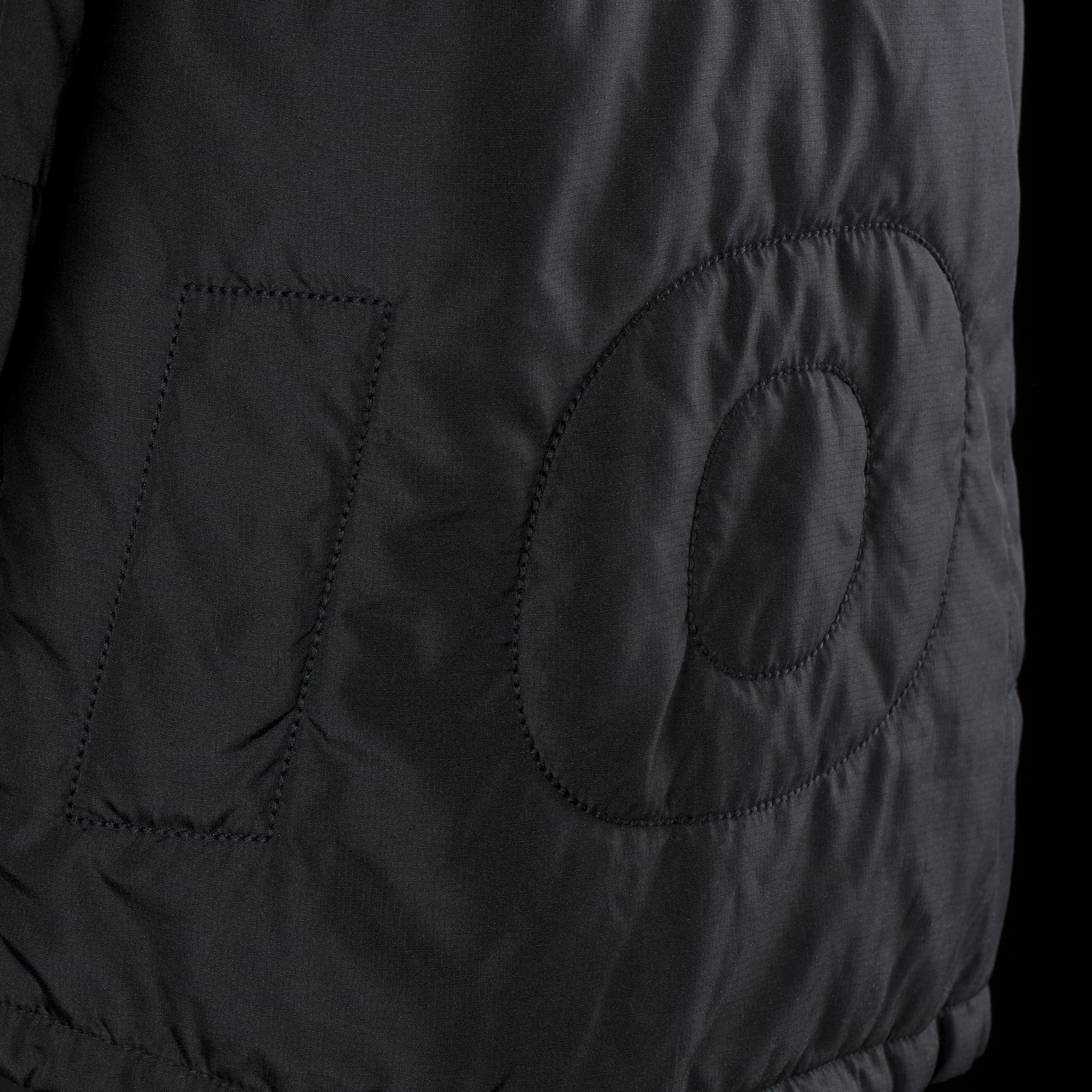 logo embroidery on chest and back bottom