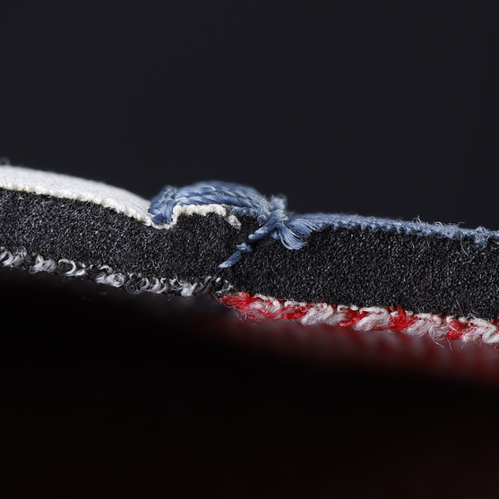 Glued blind stitch