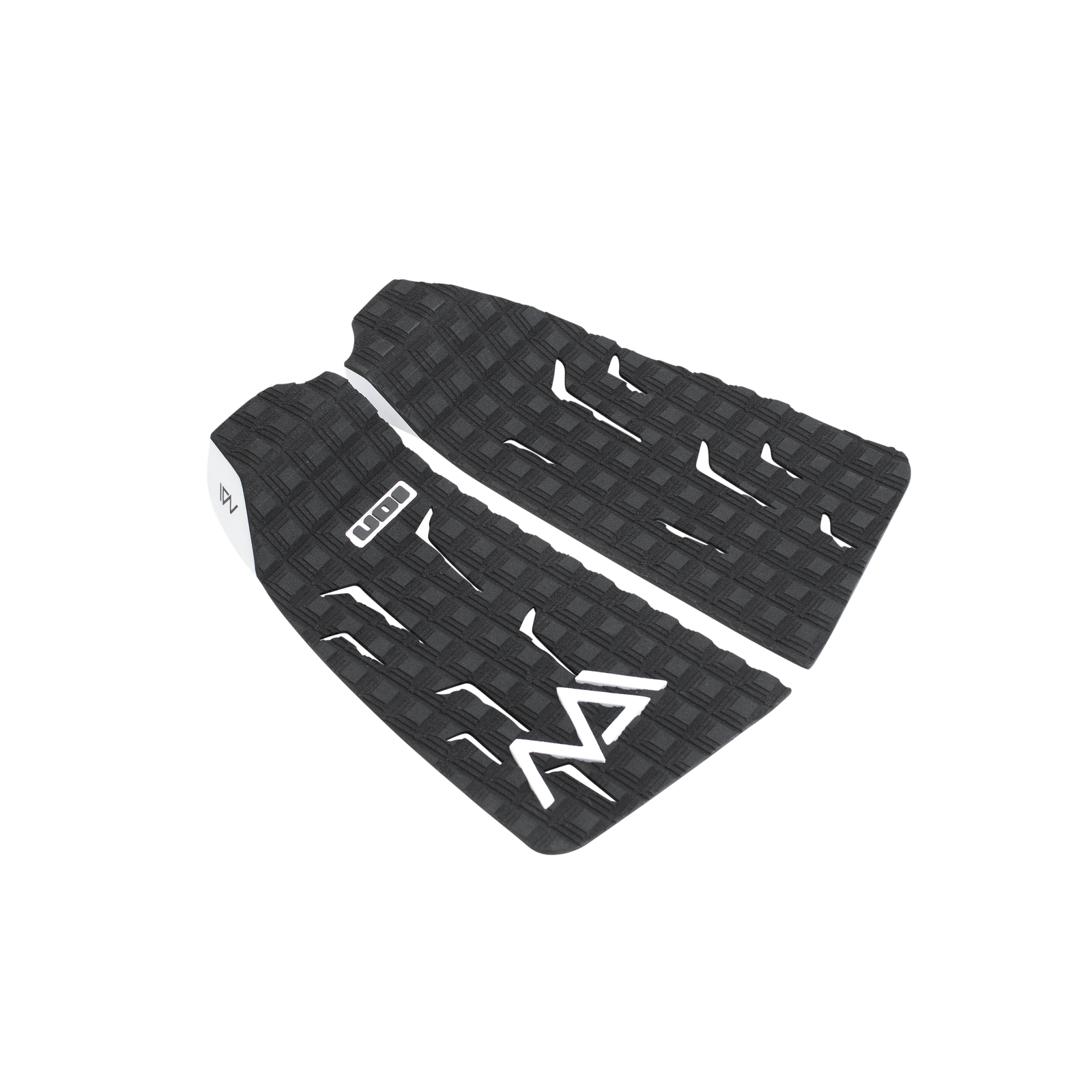 ION Maiden pad de traction surf 2 pièces en noir et blanc avec motif rainuré multi-carré