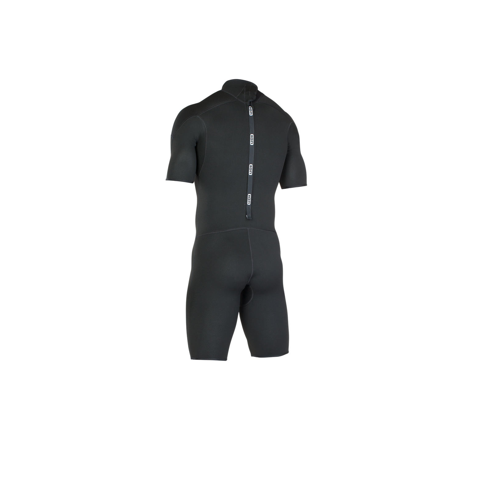 ION Base fato shorty 2/2mm fecho traseiro unissexo em preto, vista traseira