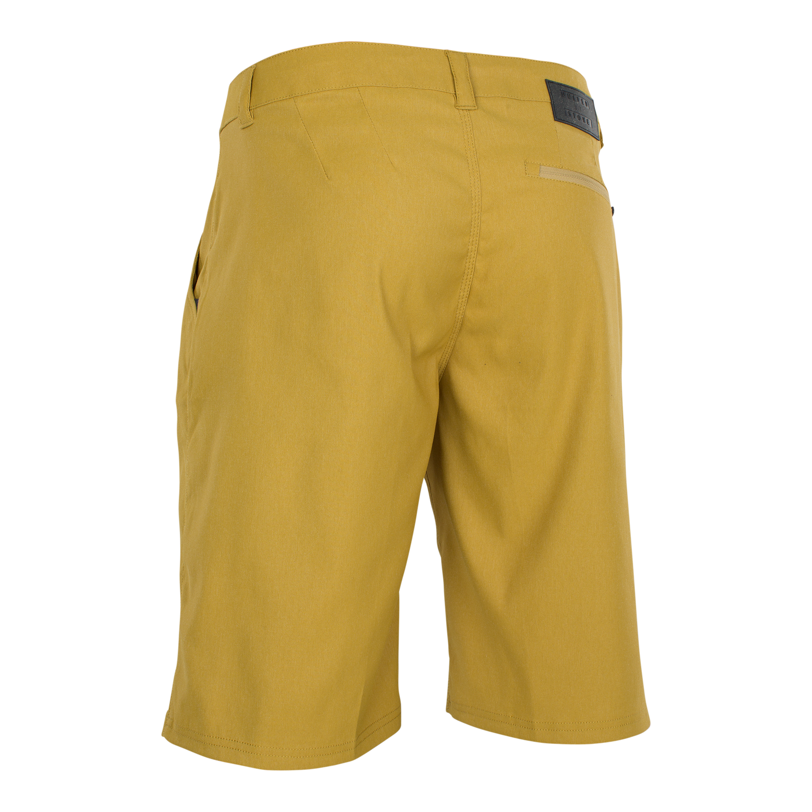 ION Bike Seek cycling shorts in golden mustard for mountain biking – rear view