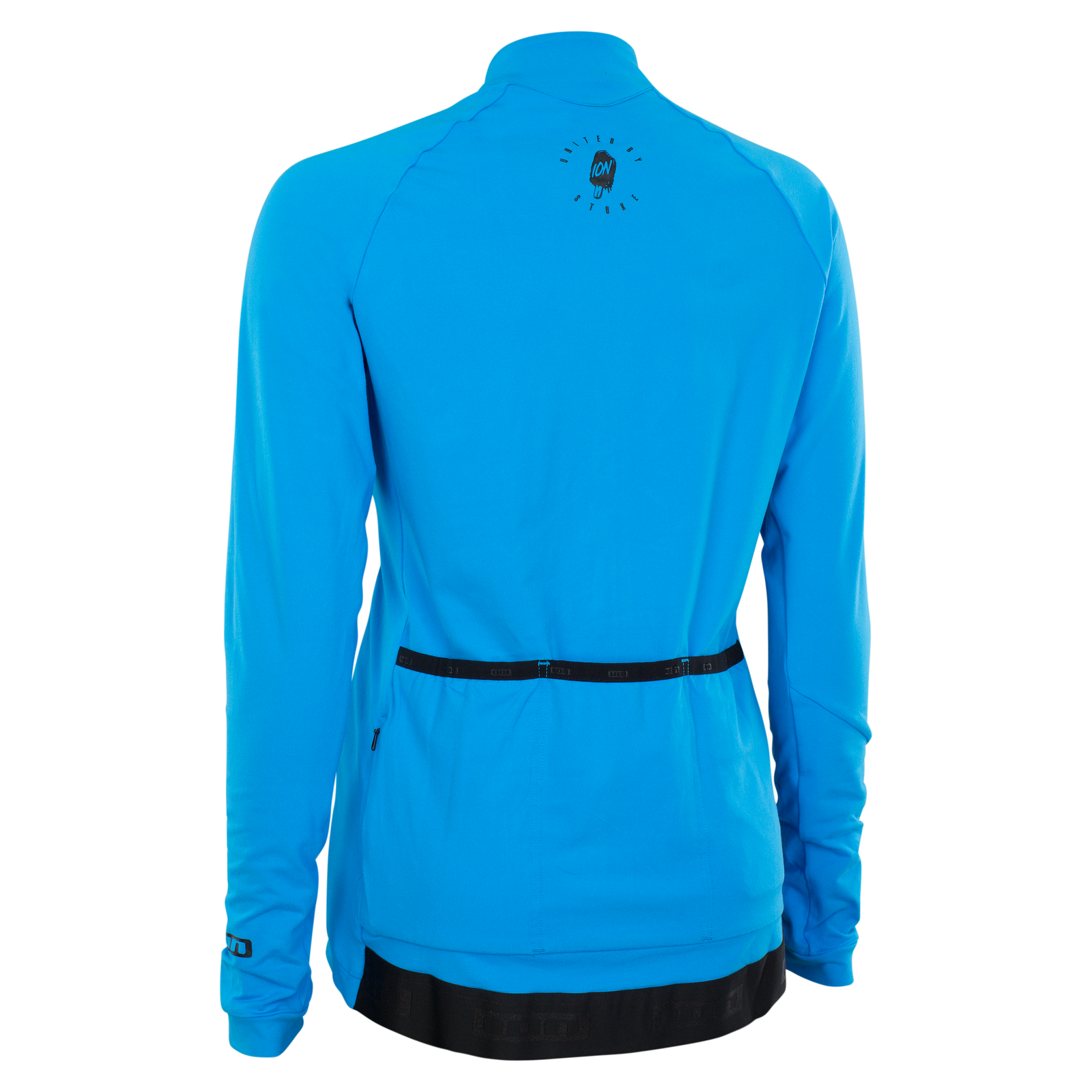 ION Traze AMP Damen Langarm-Radtrikot Full-Zip in electric blue für Mountainbiking, Rückenansicht