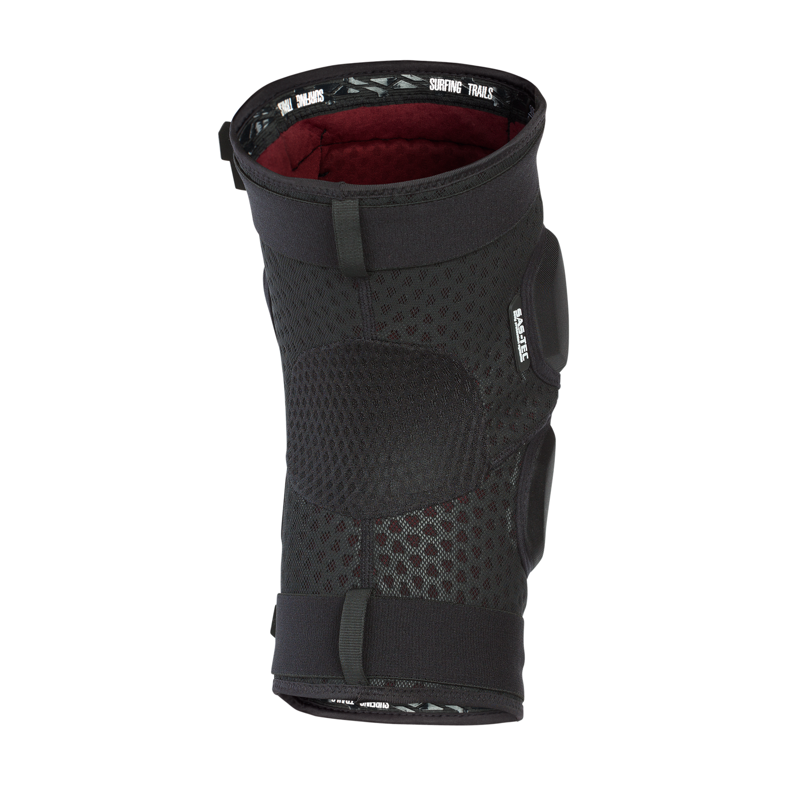 ION K-PACT unisex knee pads in black with SAS-TEC padding, three-quarter view