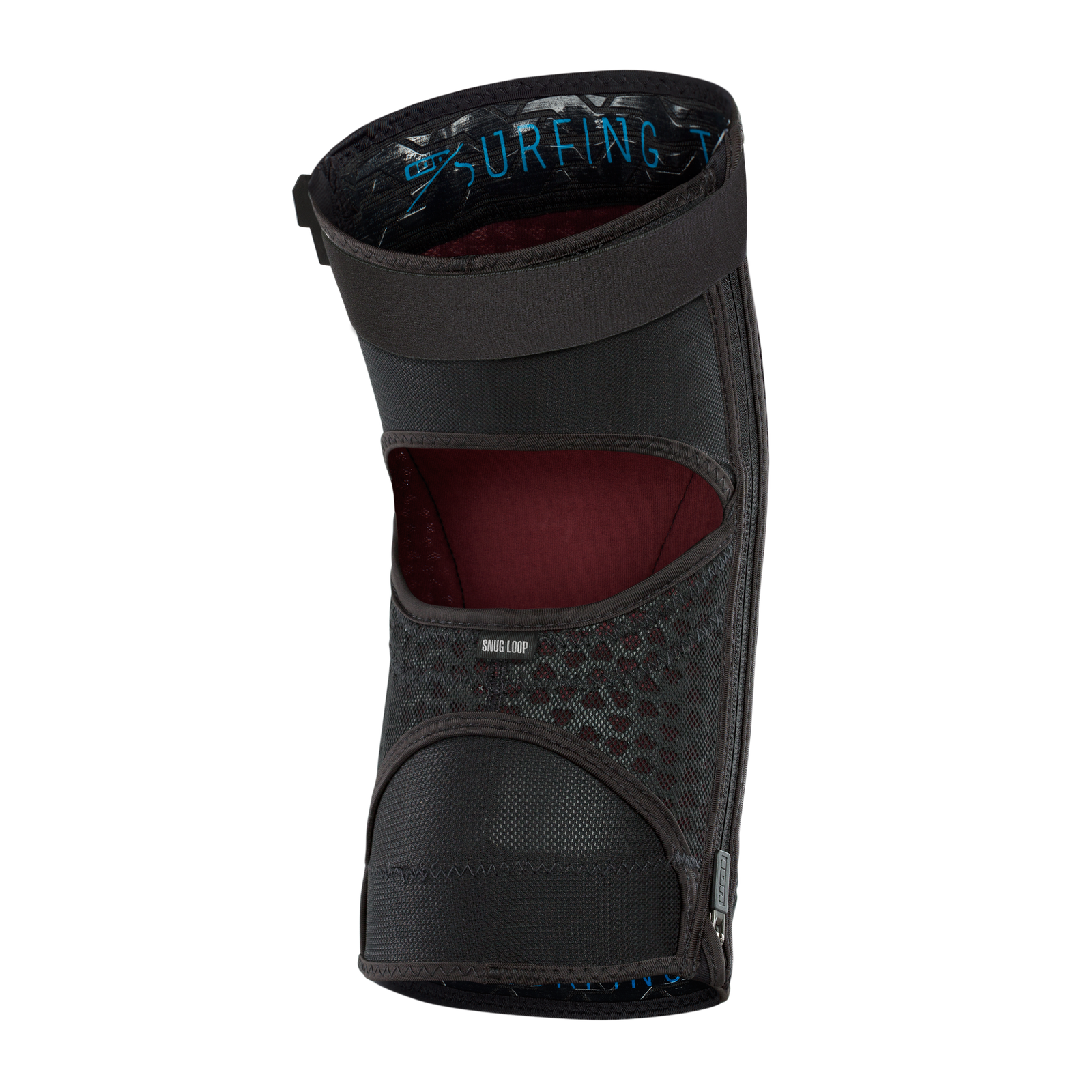 ION K-Traze Amp zip knee pad in black with SAS-TEC EN 1621-1 padding for All Mountain and Enduro