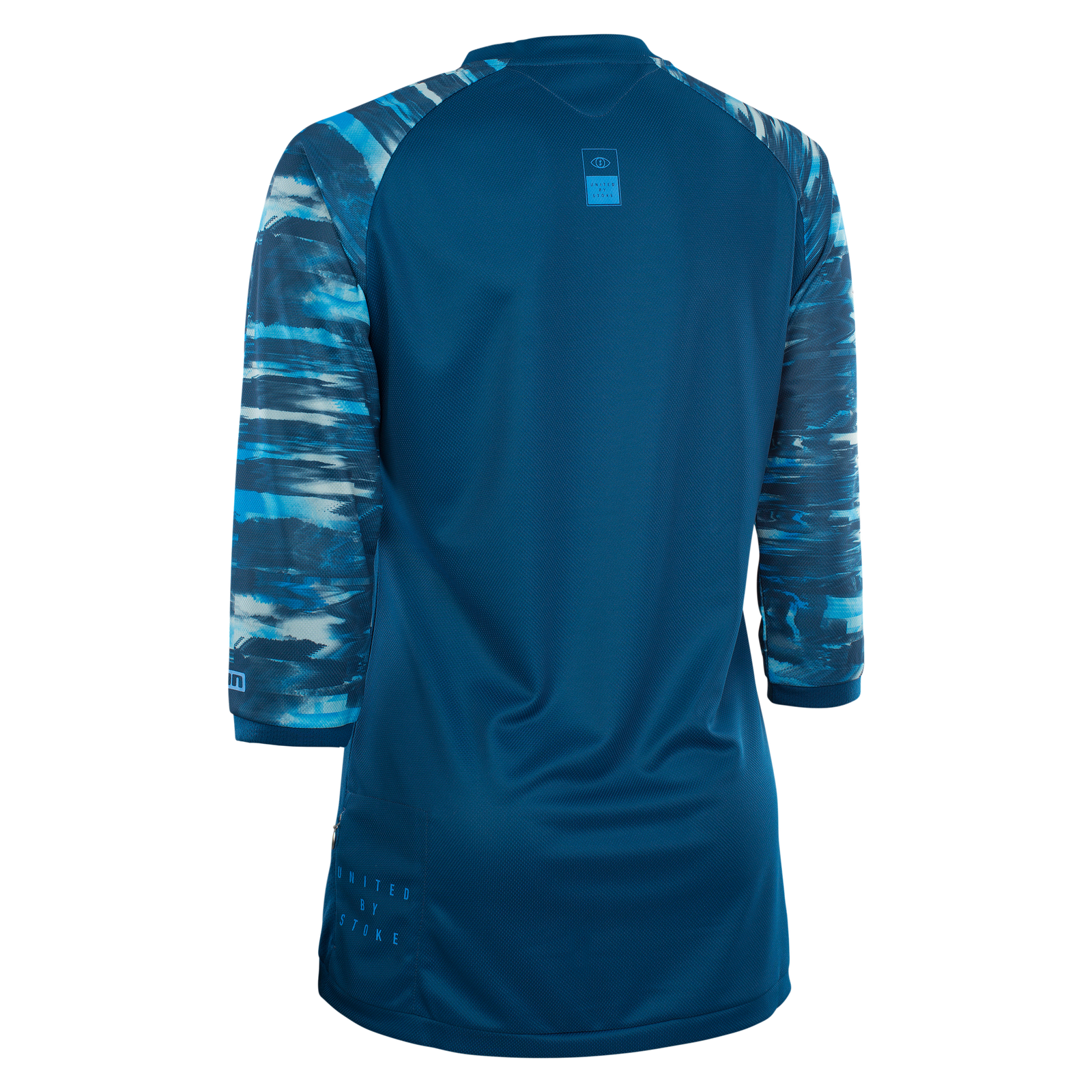 ION Scrub AMP Damen Radtrikot 3/4-Arm in ozeanblau für Mountainbiking