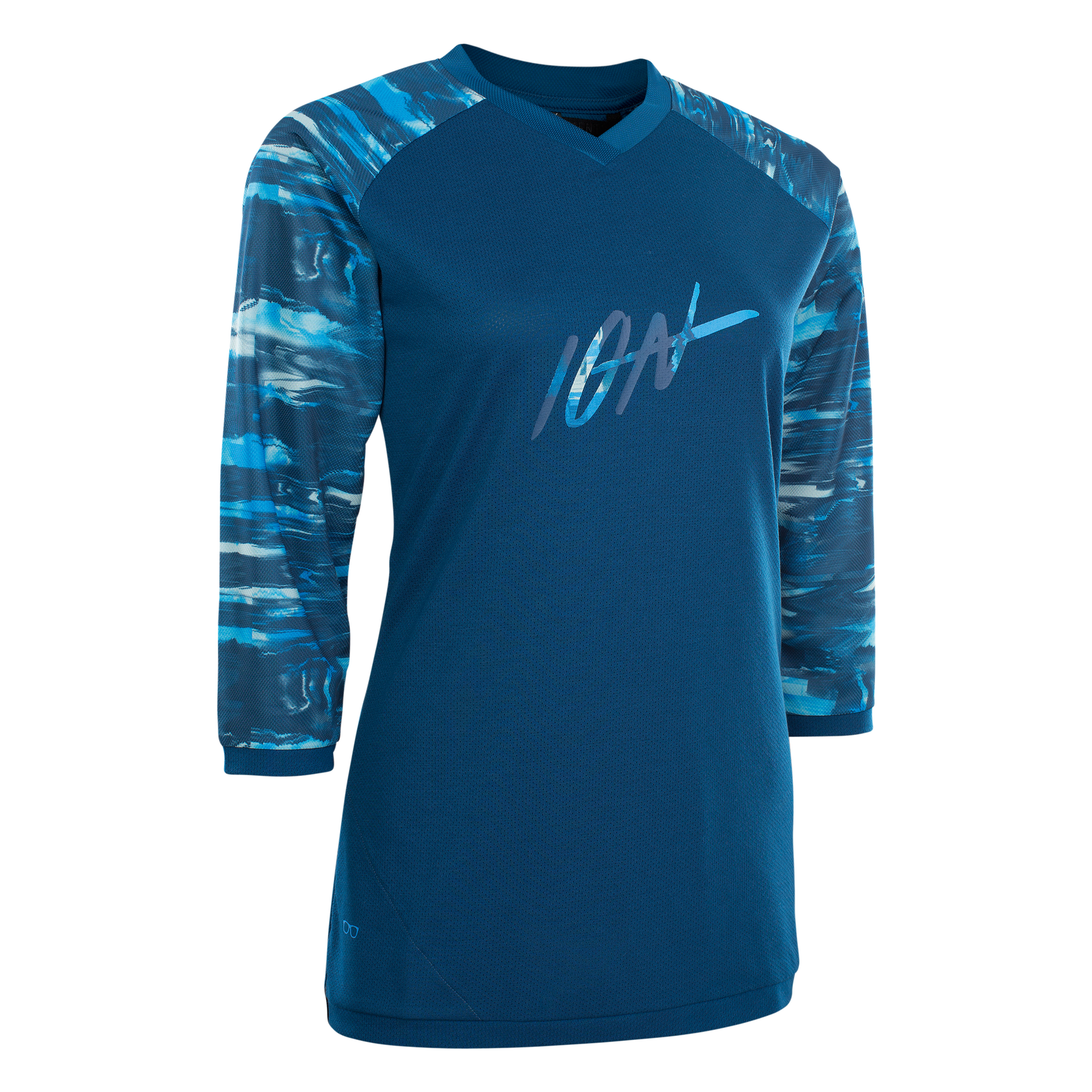ION Scrub AMP Damen Fahrradtrikot 3/4-Arm in tiefblau für Mountainbiking