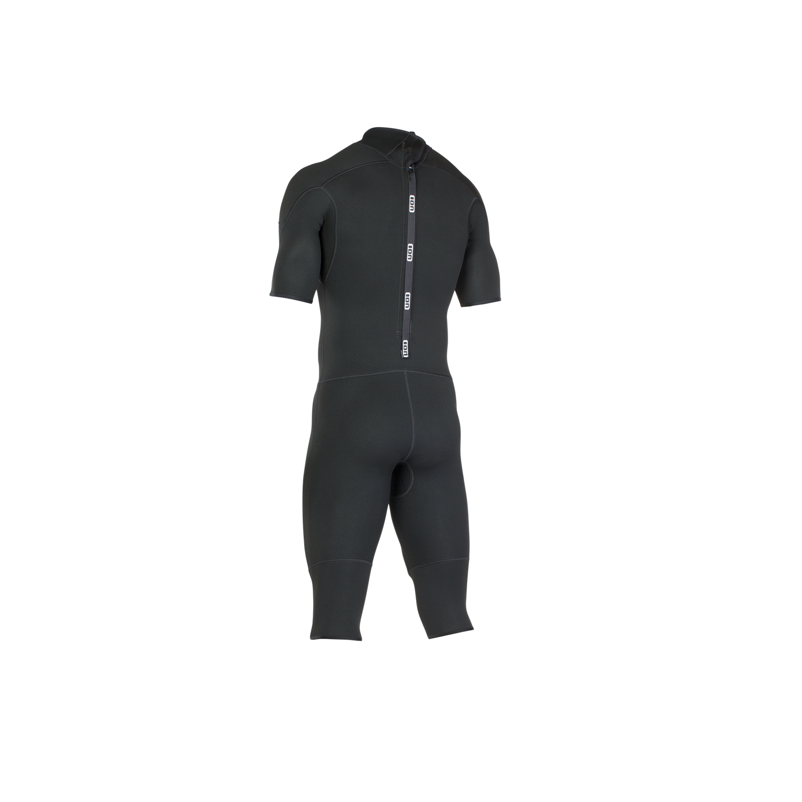 ION Base 3/2mm over-knee shorty wetsuit with back zip in black – back view