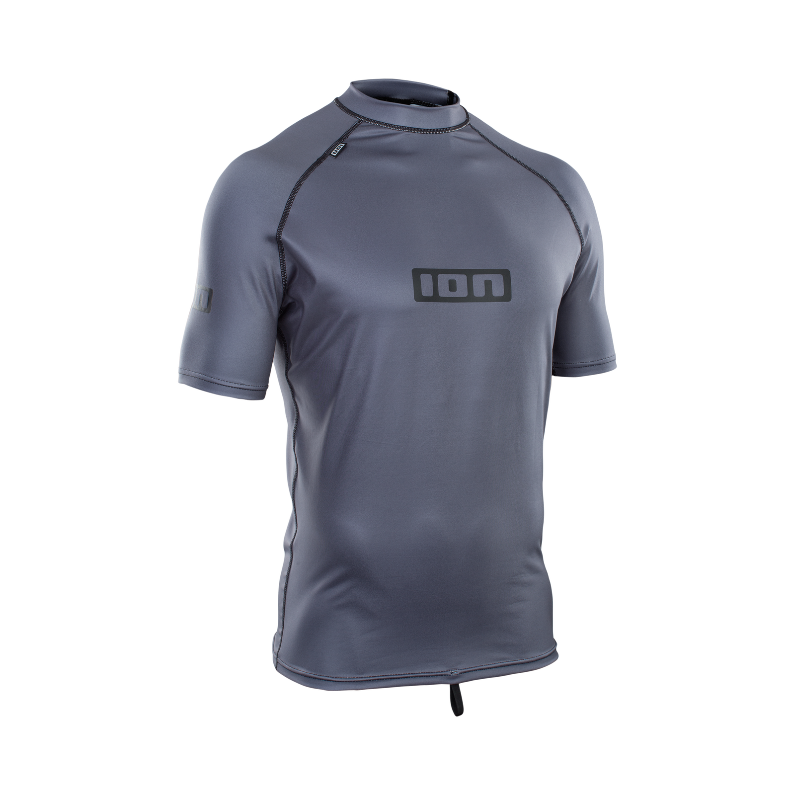 ION Promo men's short-sleeve rash guard in slate grey with UV protection
