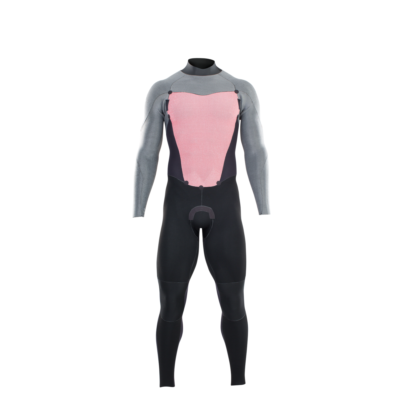 ION Element 4/3mm back-zip fullsuit wetsuit in black, grey and dusty pink