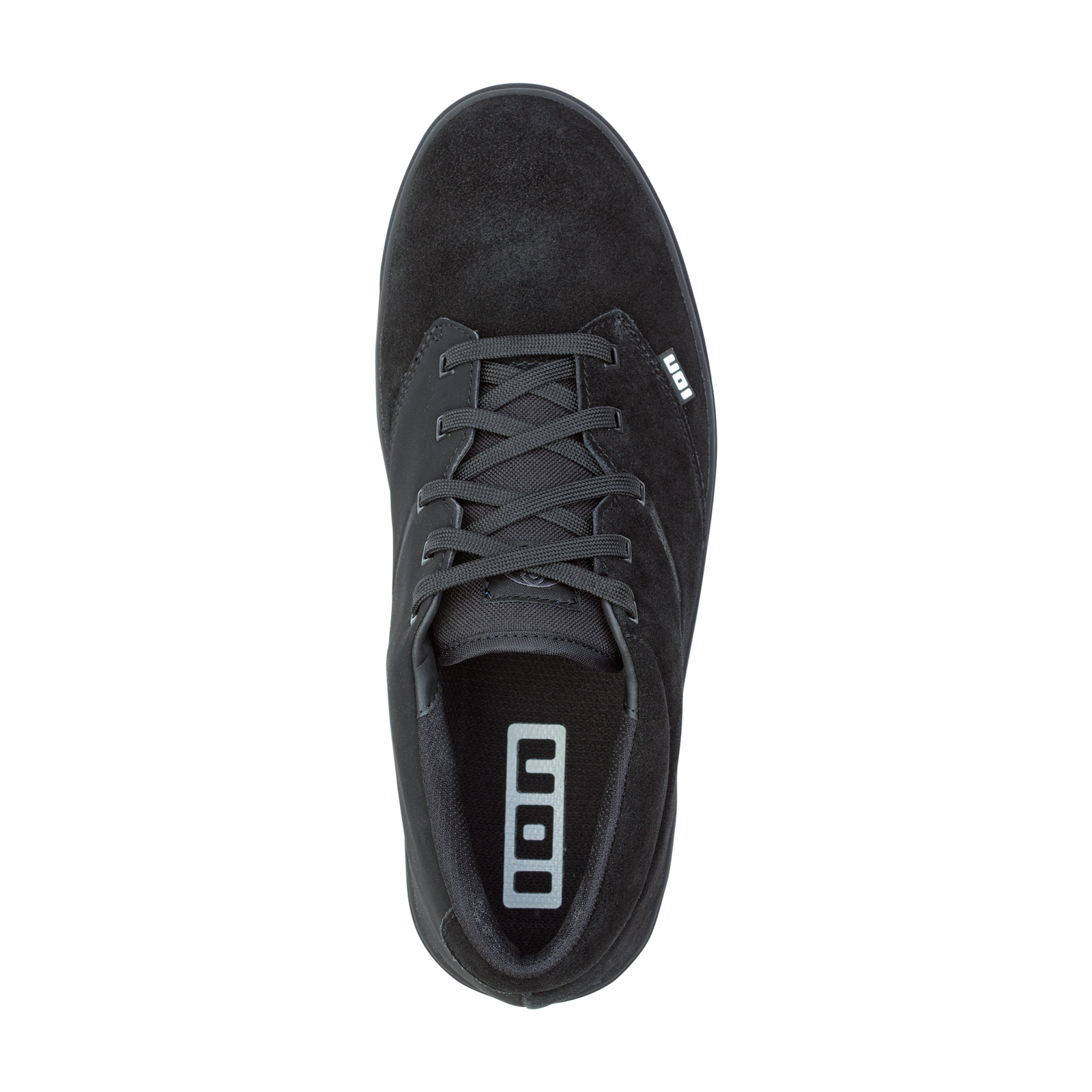 Chaussures de vélo ION Seek AMP flat-pédales unisexe en noir, vue de dessus