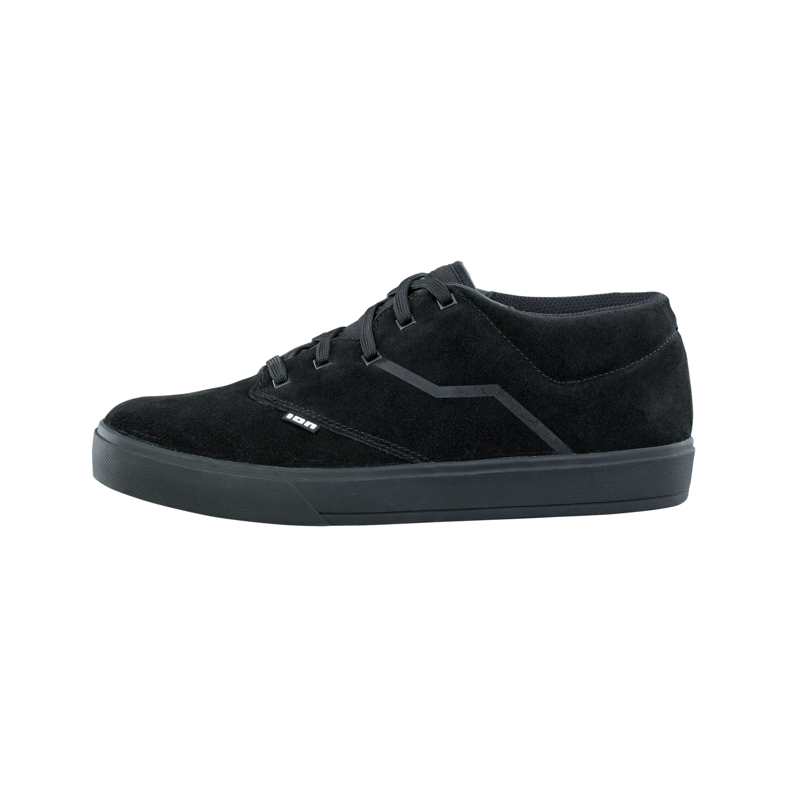 Chaussure de vélo à pédales plates ION Bike Seek Amp en noir, vue latérale