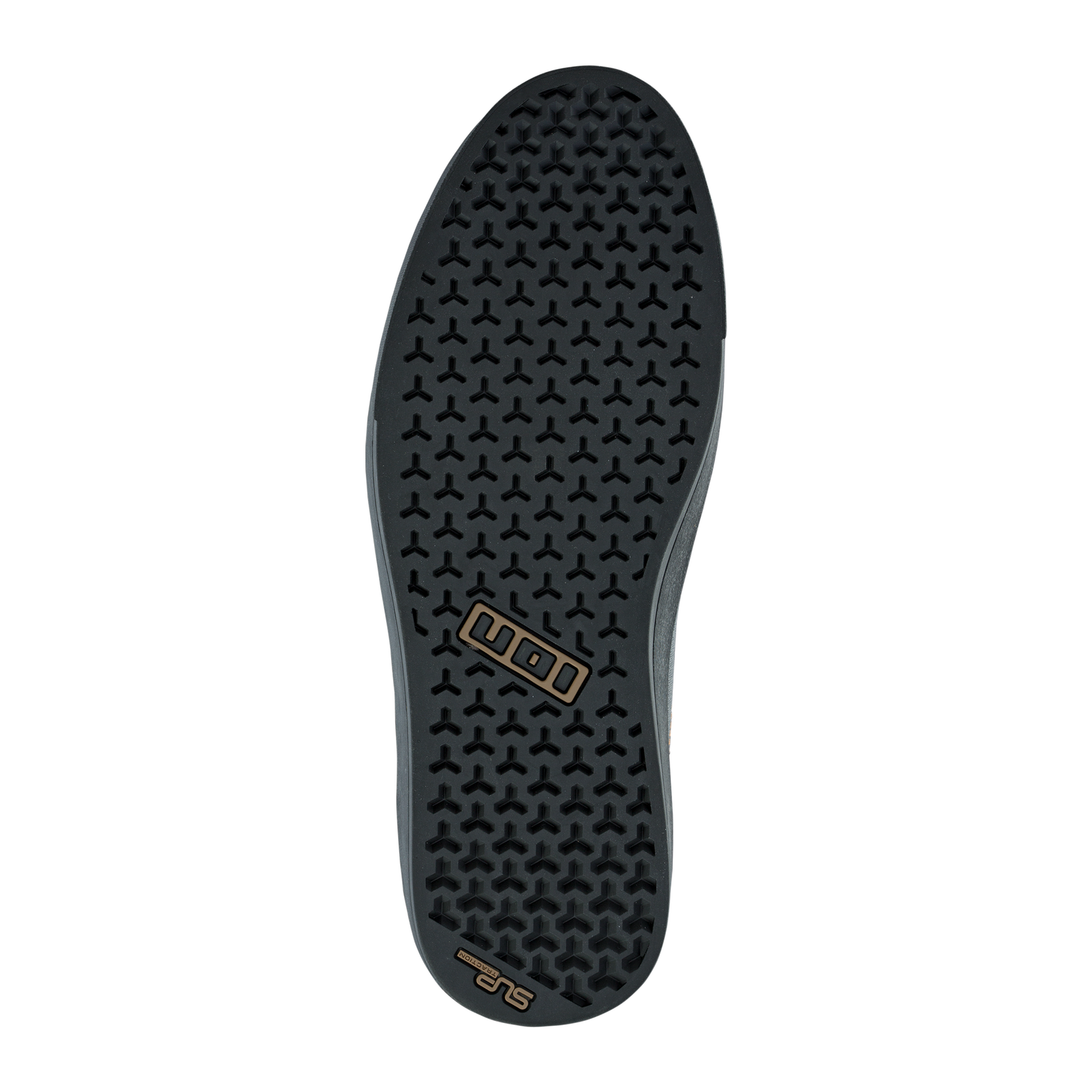 ION Seek flat-pedal bike shoe outsole in grey with Pin Tonic tread and SUPTraction rubber