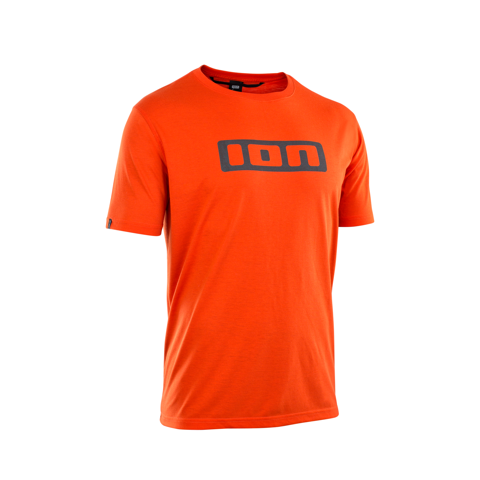 ION Bike Seek DR 2.0 short-sleeve tee in flame orange for mountain biking and trail riding