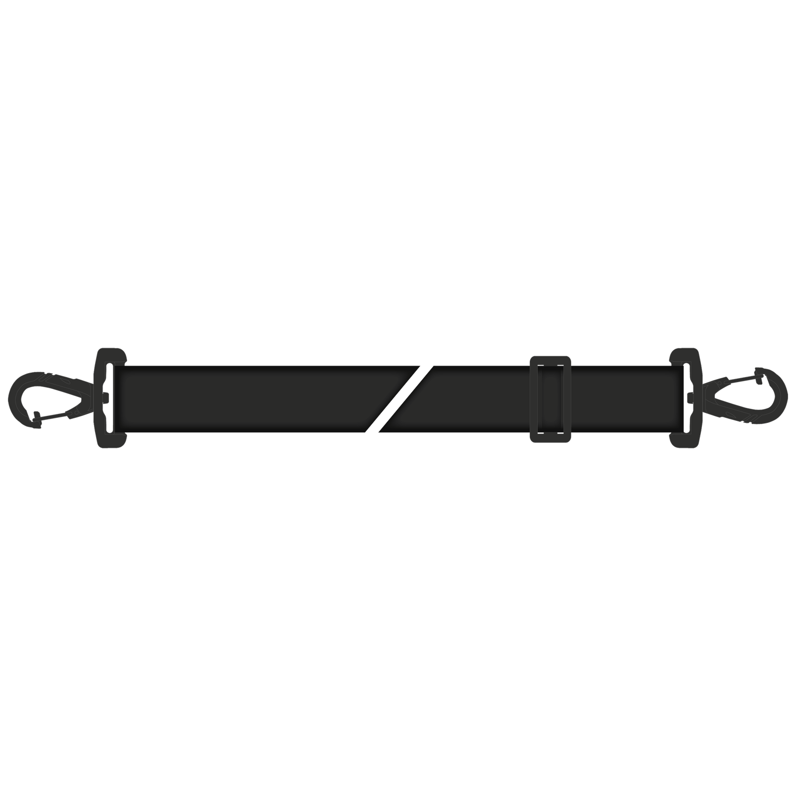 ION Shoulder Strap Core boardbag shoulder strap in black with carabiner clips