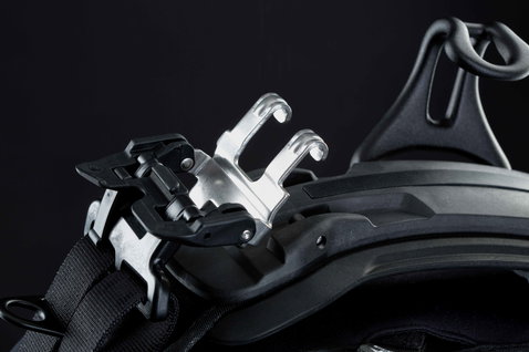 ION Spectre spreader bar per kite in nero con gancio in alluminio — vista dettaglio