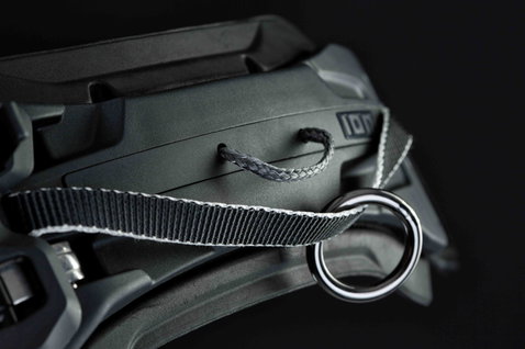Spreader bar ION Spectre Slider in nero carbonio con slider Dyneema e anello in acciaio inox