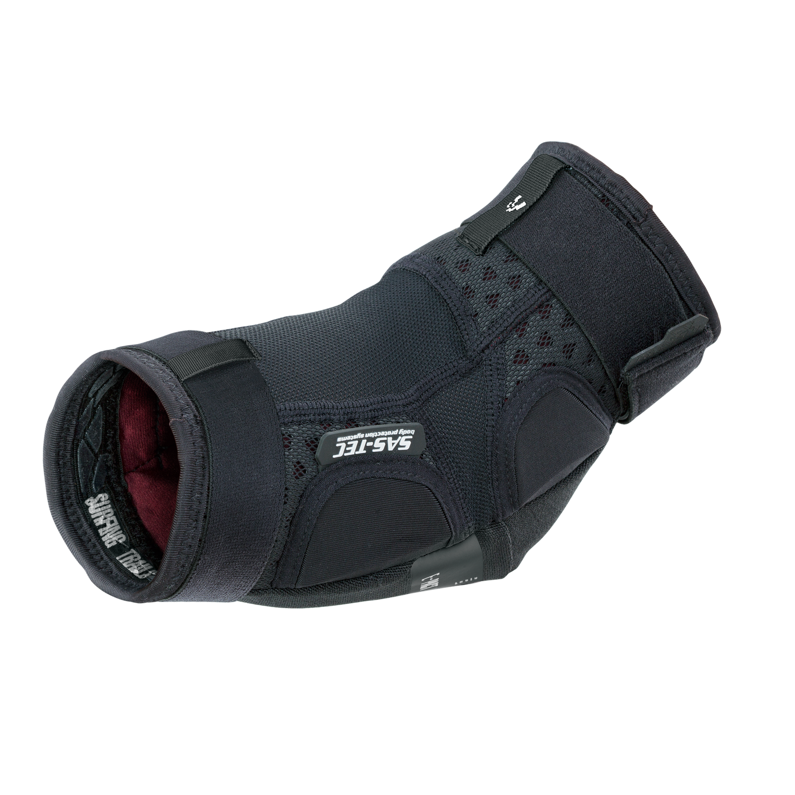 ION E-Pact youth elbow pads in black with SAS-TEC memory foam padding