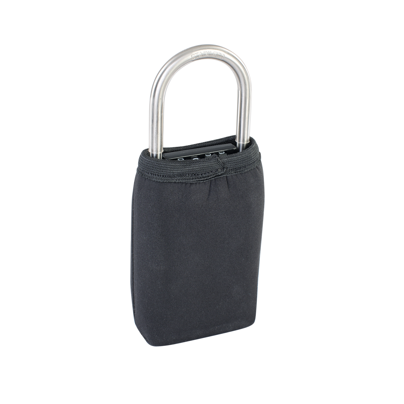 ION Keysafe combination lockbox with 4-digit code and stainless steel shackle in charcoal black