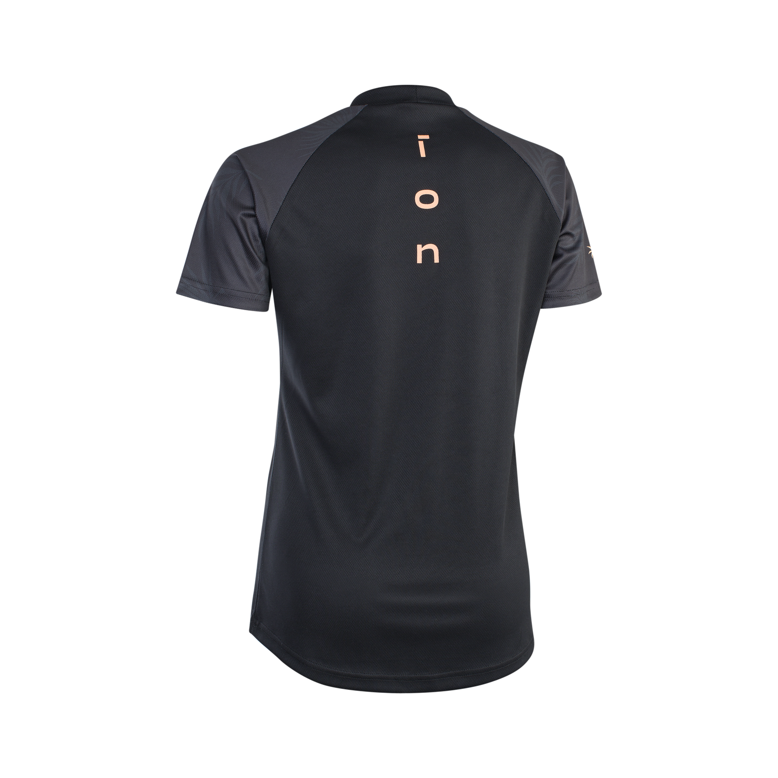 ION Wetshirt SS Damen Kurzarm-UV-Shirt in schwarz und anthrazit – Rückenansicht