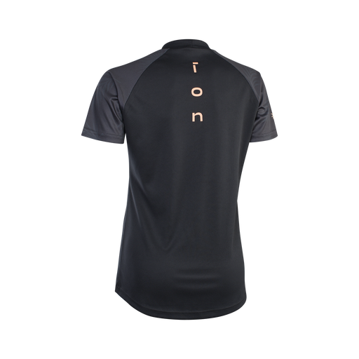 ION Wetshirt SS Damen Kurzarm-UV-Shirt in schwarz und anthrazit – Rückenansicht