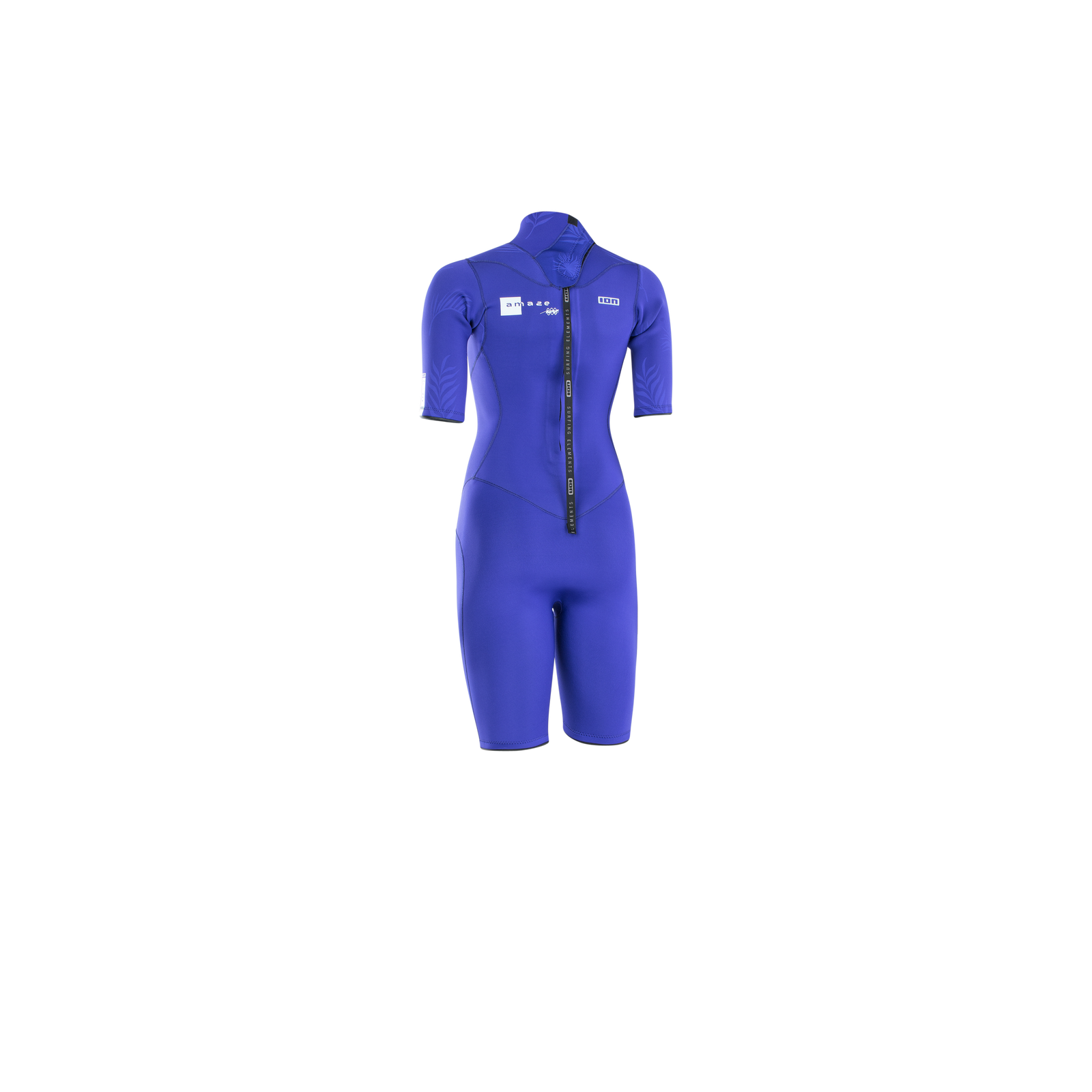 ION Amaze Core combinaison shorty 2/2mm zip dos en bleu royal