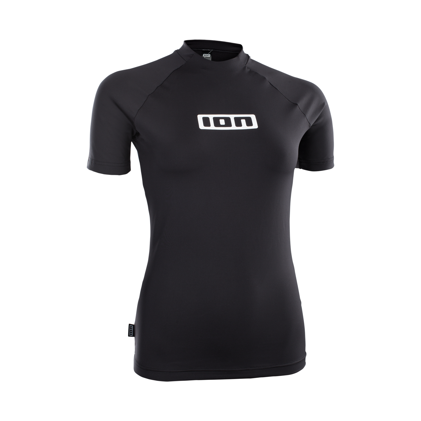 ION Promo rashguard de manga curta feminino em preto com proteção UV