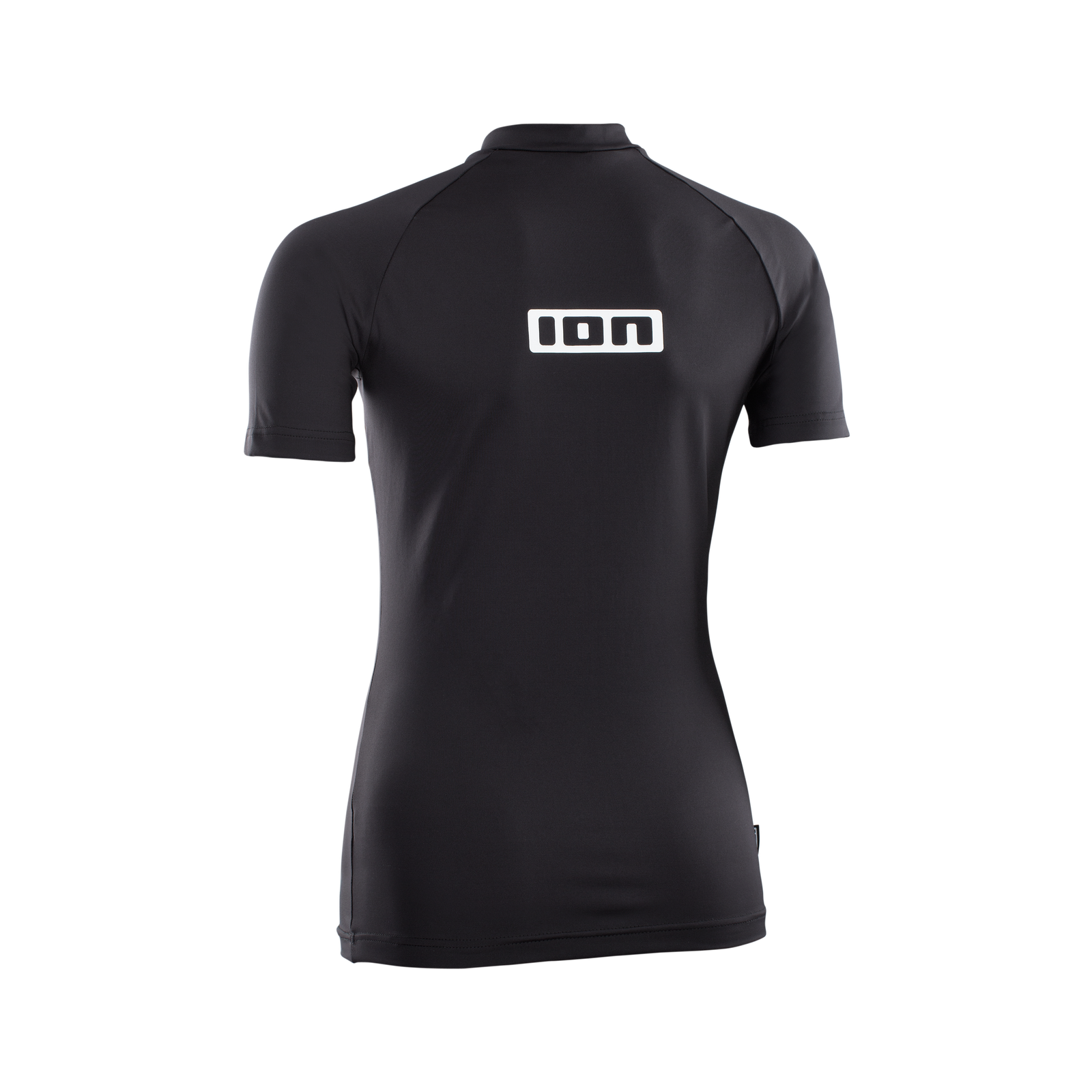 ION Promo rashguard feminino manga curta em preto — vista traseira