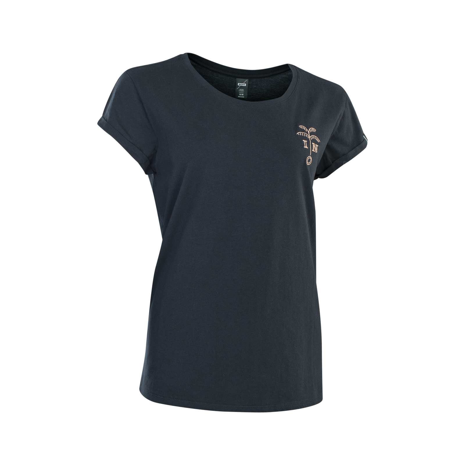 ION Tee Graphic SS women short-sleeve t-shirt in dark navy with chest graphic