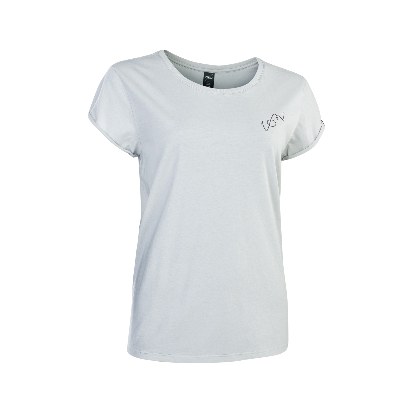 T-shirt ION Tee Stoked femme en gris clair avec imprimé logo ION sur la poitrine