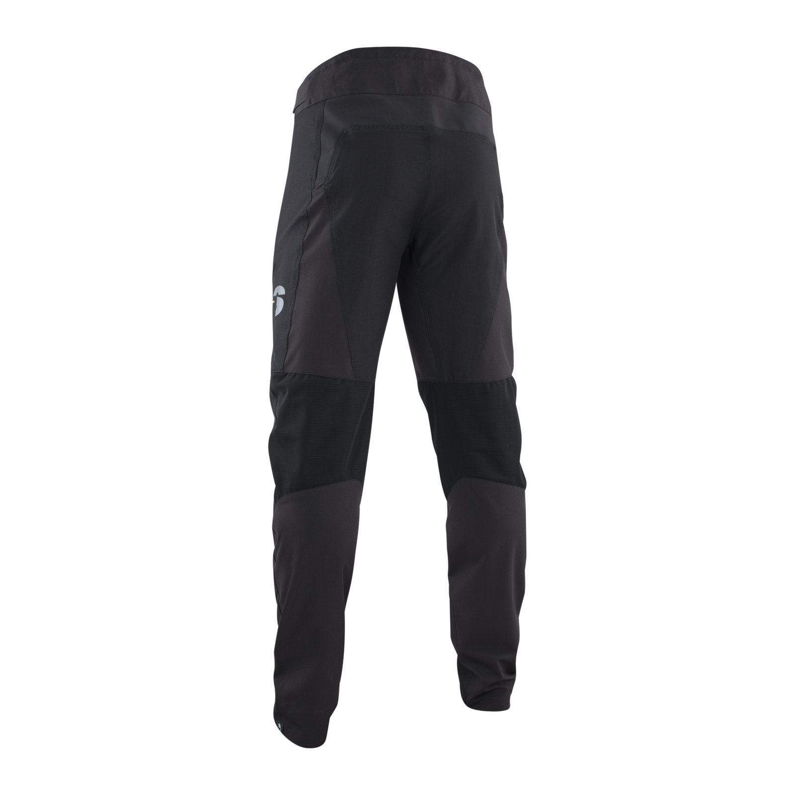 ION Scrub Amp BAT cycling pants in black for mountain biking and enduro, rear view
