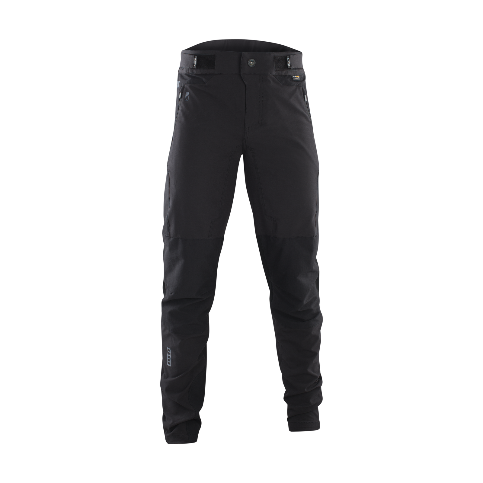 ION Scrub Amp BAT unisex mountain bike pants in black for enduro and trail riding