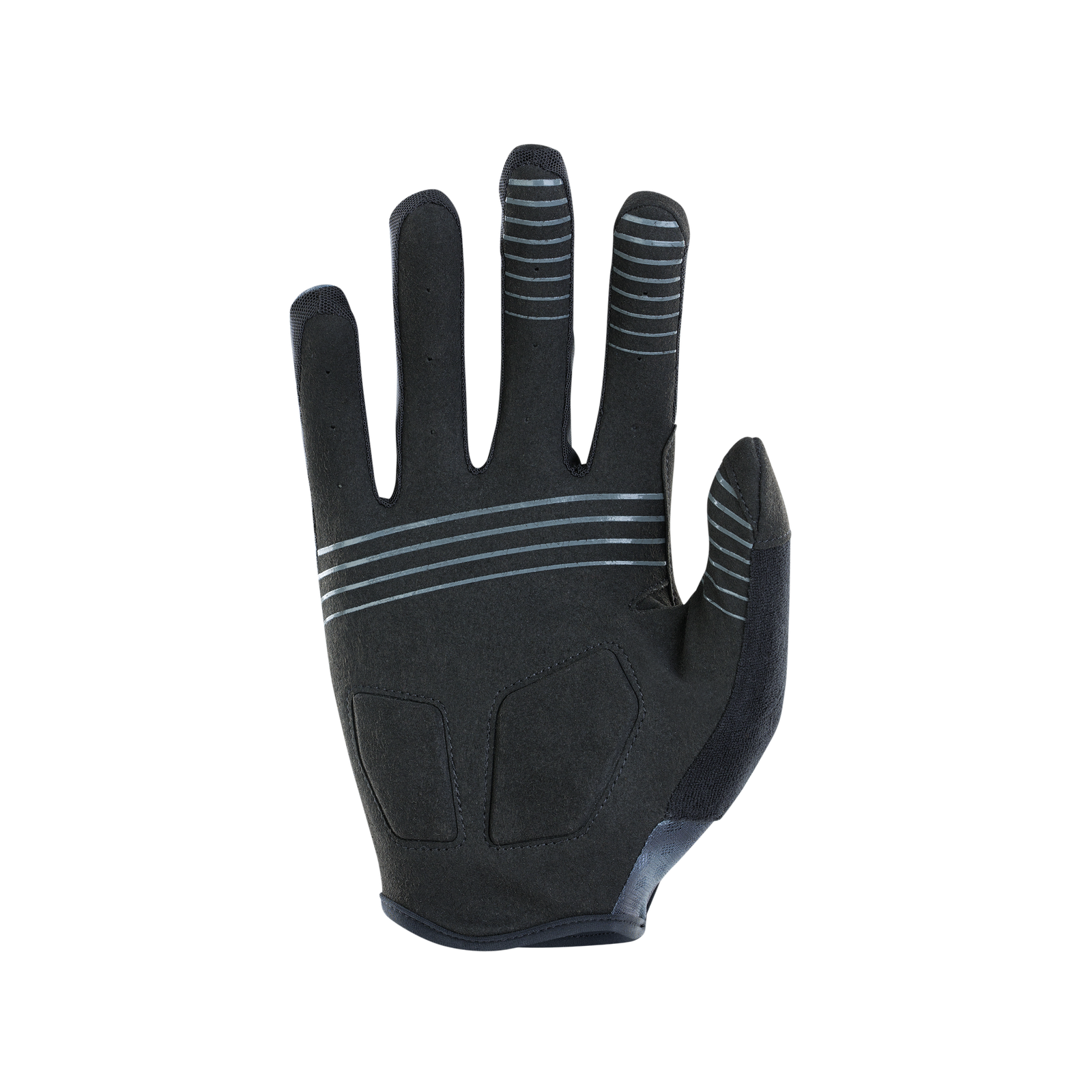 Guanti MTB dito intero ION Bike Traze Long in nero con pad in gel e stampa in silicone