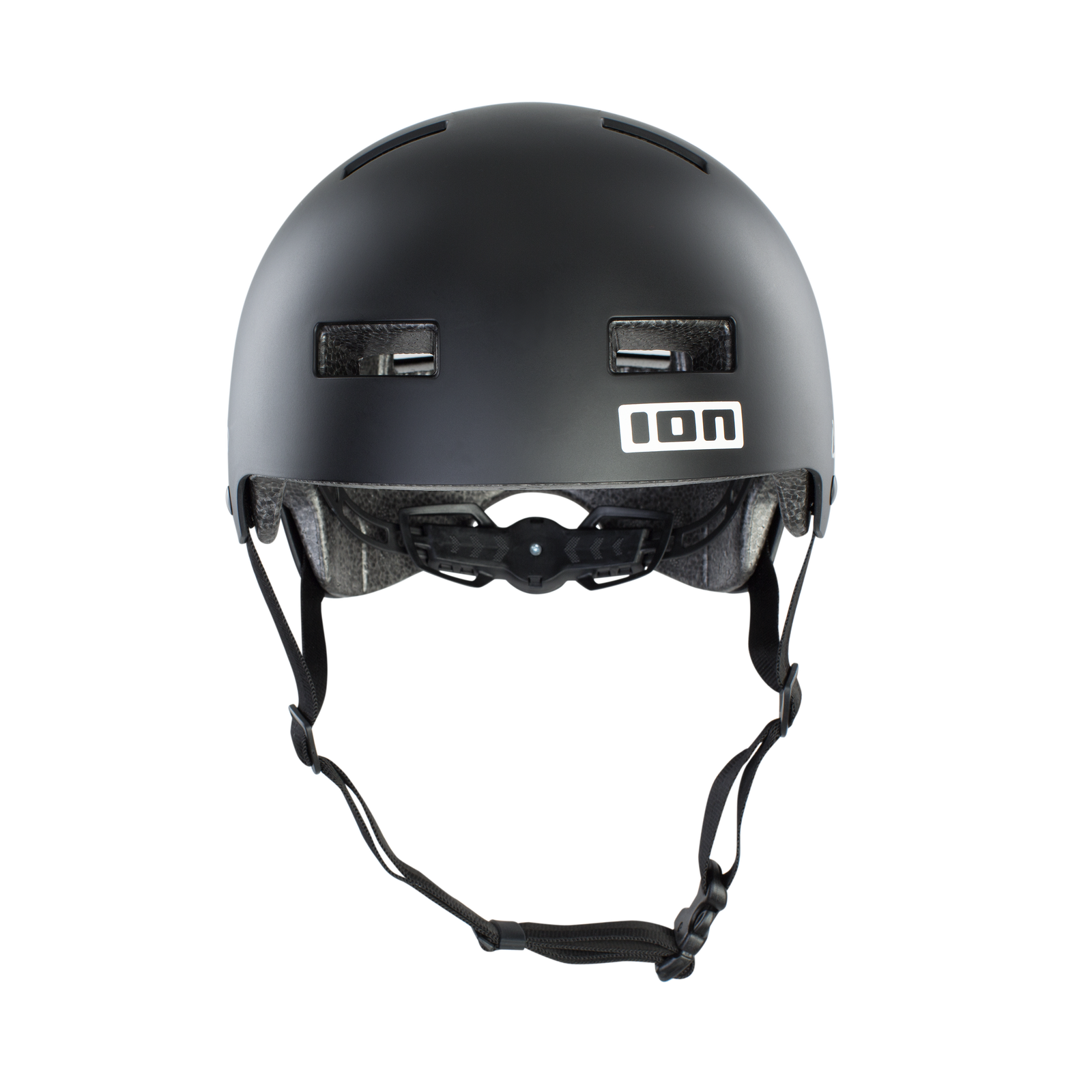 ION Seek helmet in matte black front view