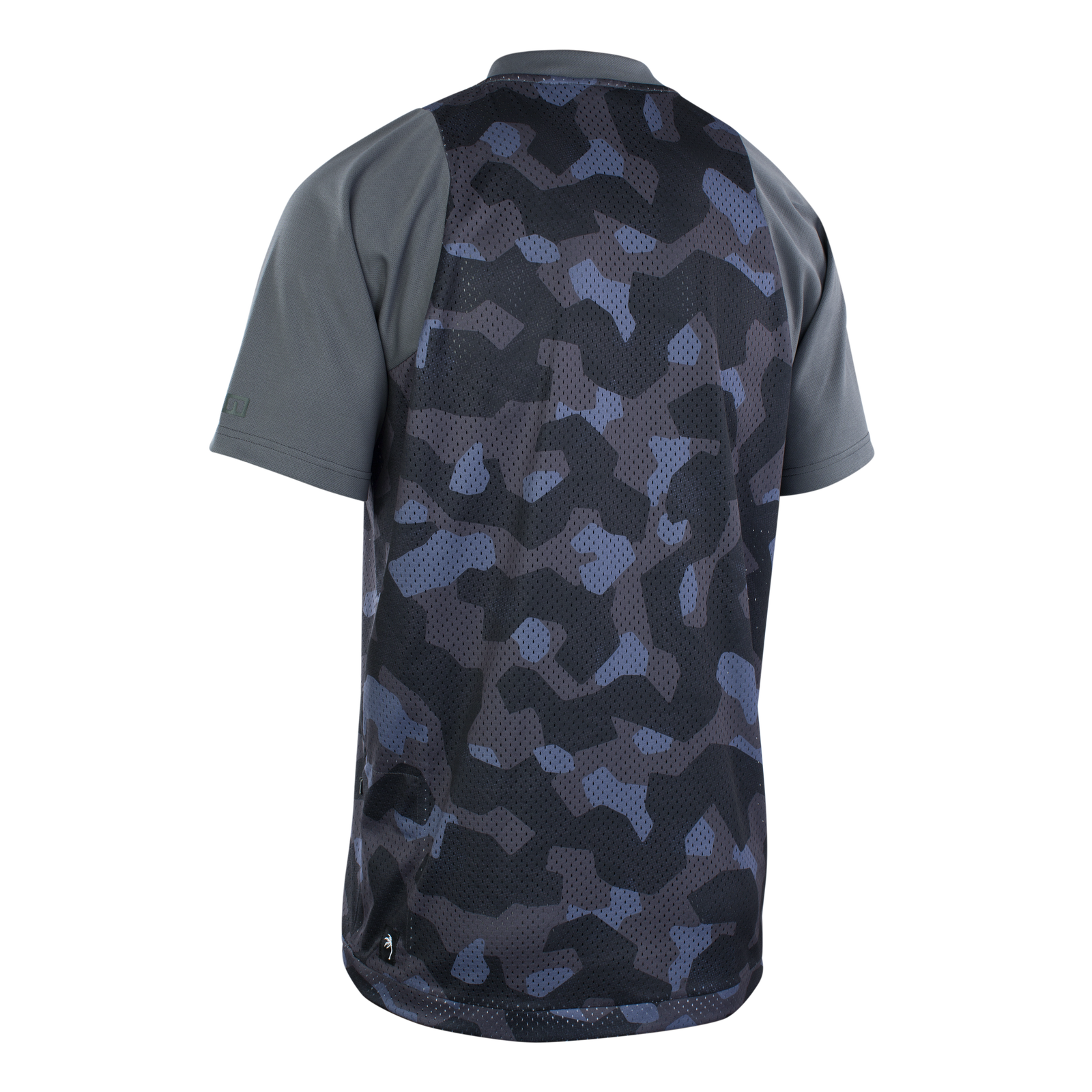 ION Bike Scrub SS men's cycling jersey in dark navy camo for enduro and downhill mountain biking