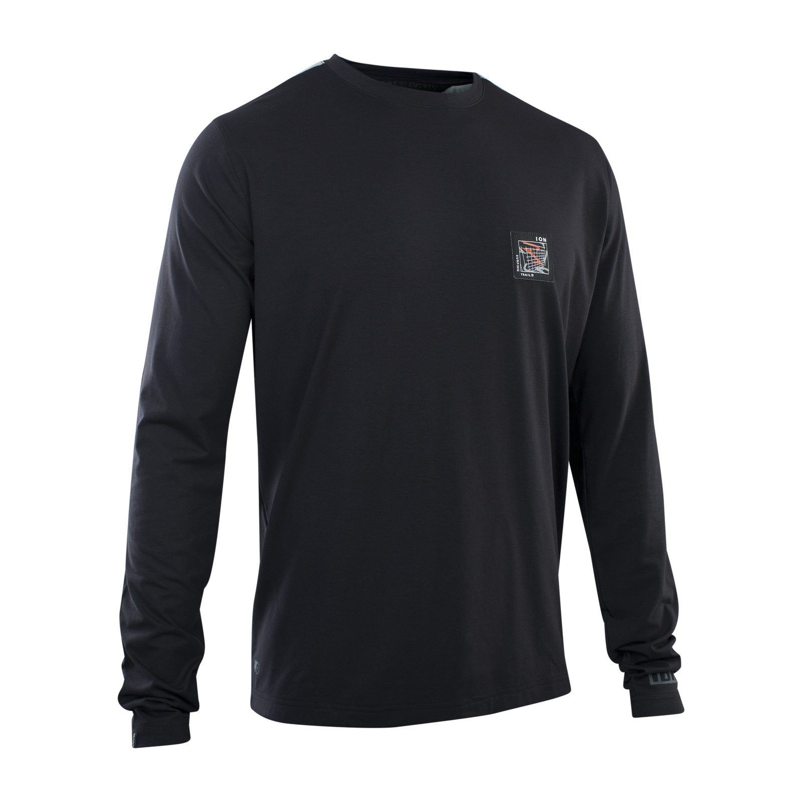 ION Bike Seek Amp Langarm-Jersey für Herren in schwarz für Mountainbiking
