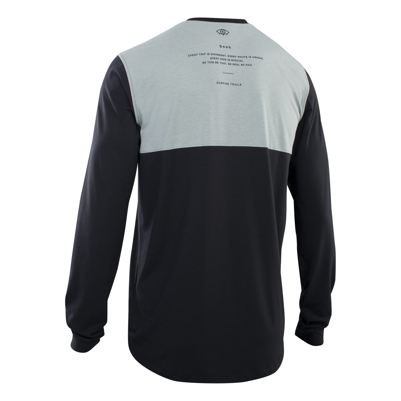ION Bike Seek Amp Langarm-Trikot Herren in schwarz und hellgrau für Mountainbiking