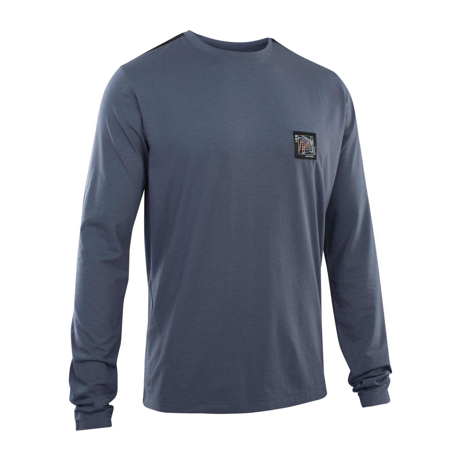 ION Bike Seek Amp long-sleeve jersey men in slate blue for mountain biking