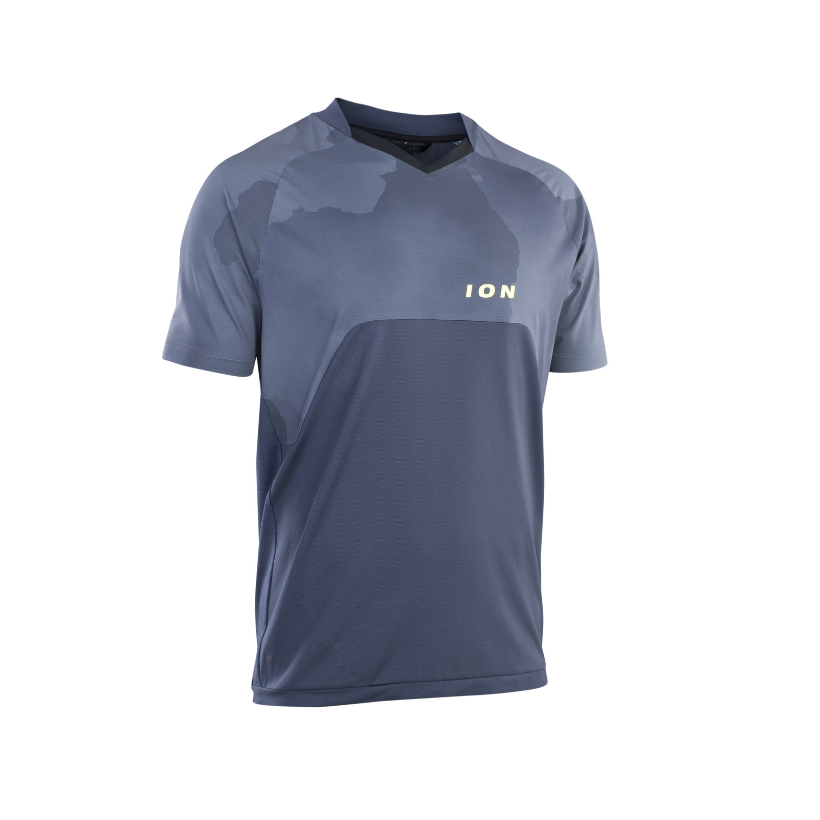 ION Bike Traze Amp Kurzarm-Radtrikot für Herren in slate blue für Mountainbike und Enduro