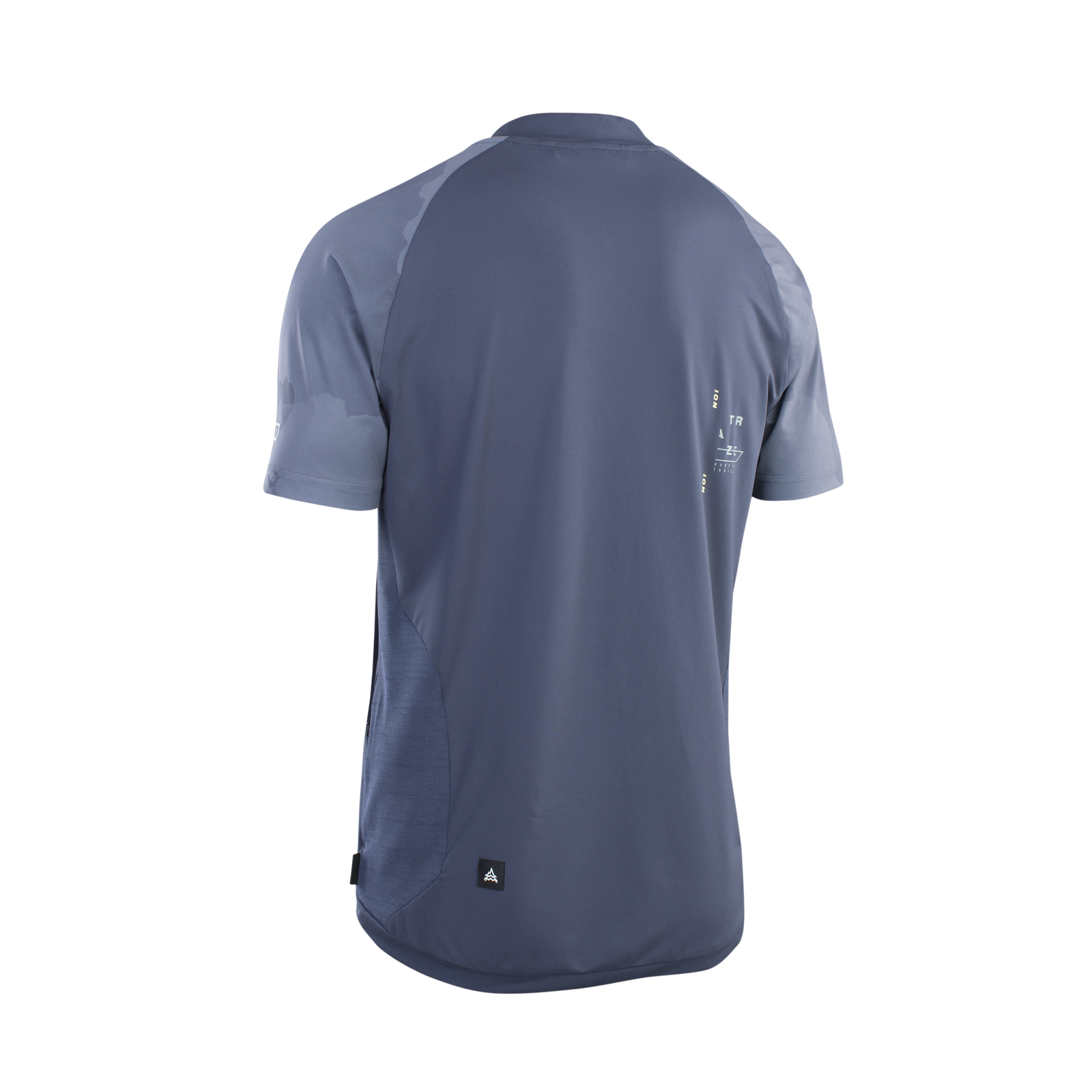ION Bike Traze Amp Kurzarm-Radtrikot für Herren in schieferblau für Mountainbike-Enduro, Rückenansicht