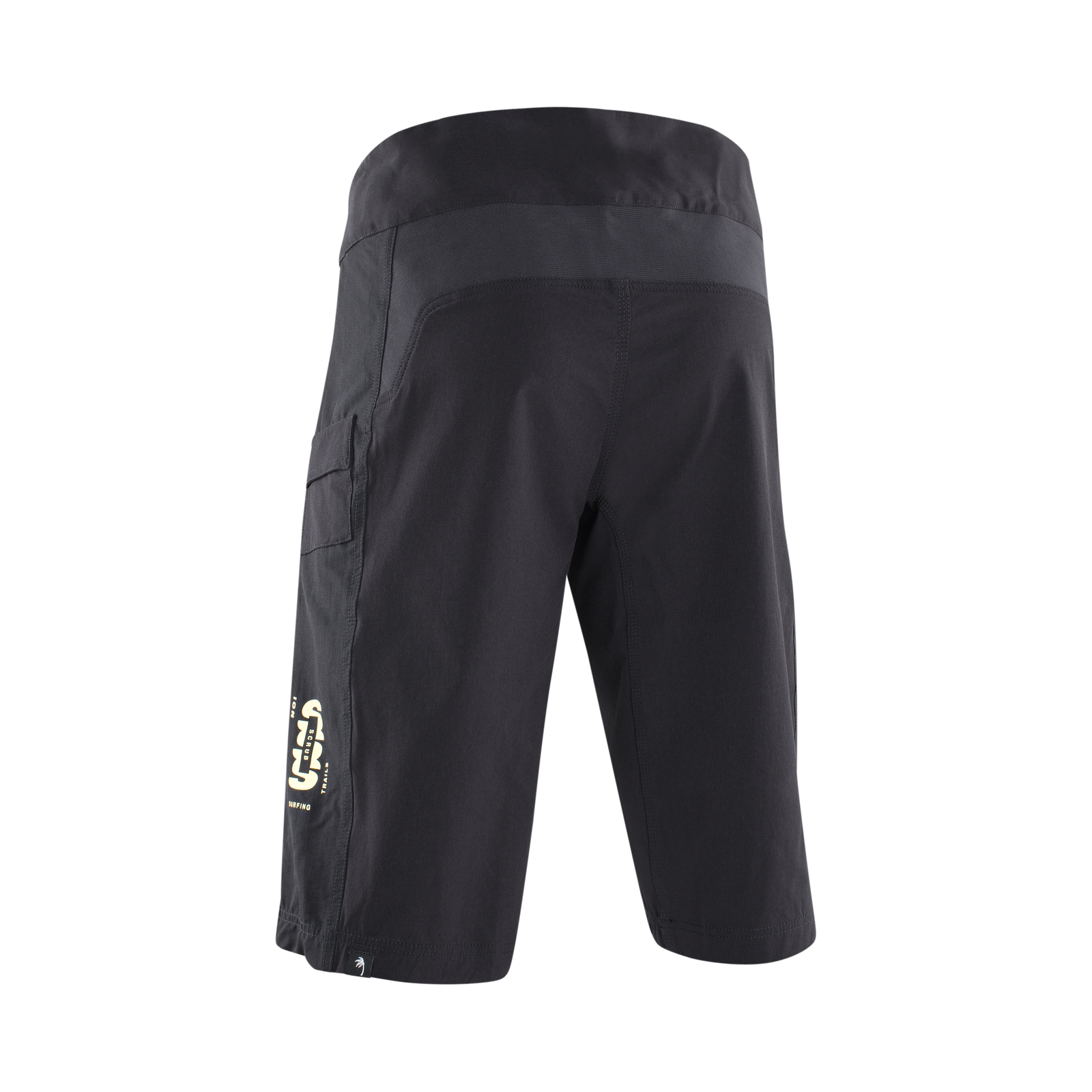 ION Bike Scrub men's cycling shorts in black for enduro and downhill mountain biking