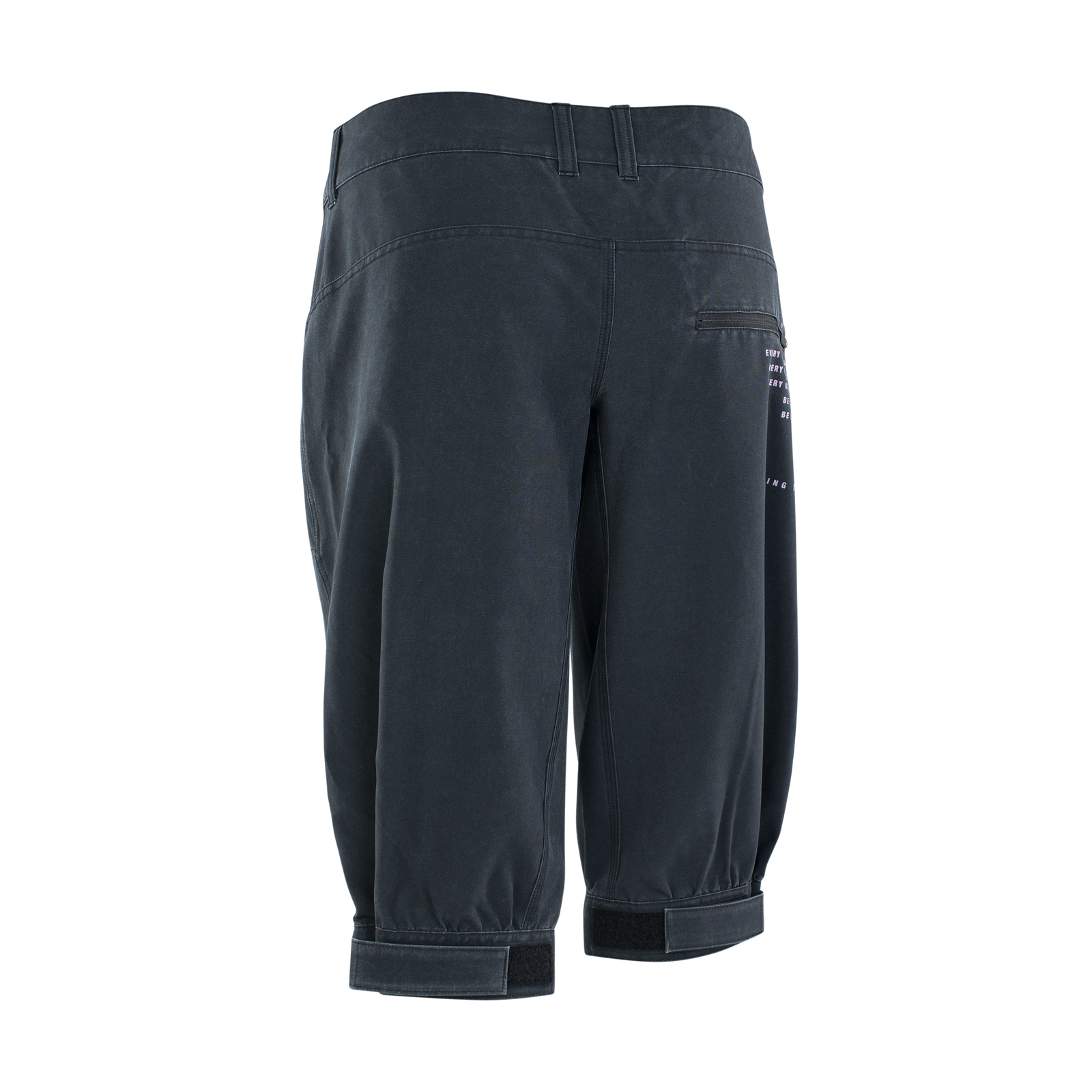 Pantaloncini ciclismo donna ION Bike Seek in blu navy scuro per mountain bike, vista posteriore
