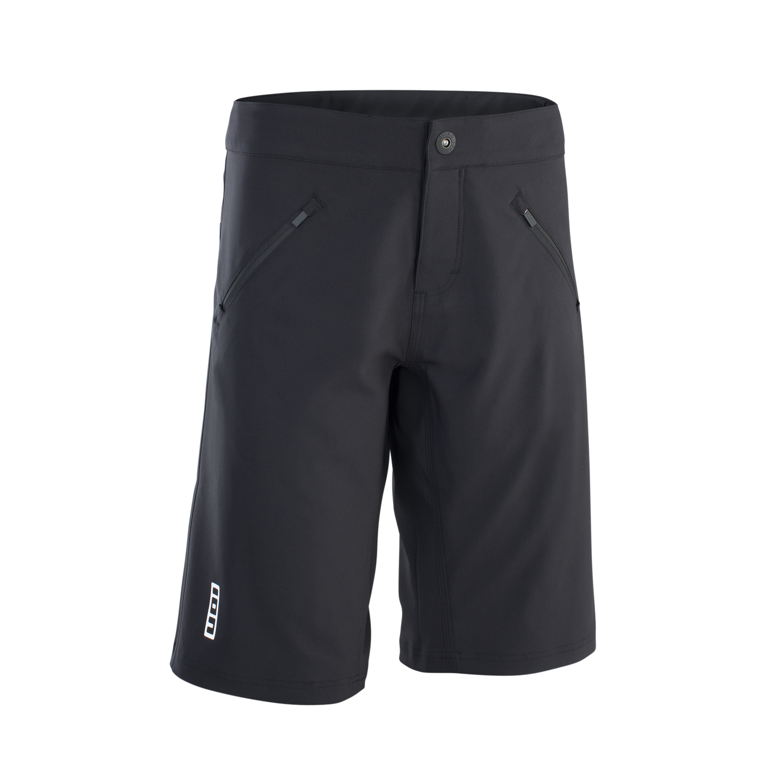 ION Bike Shorts Logo women cycling shorts in black for mountain biking and enduro