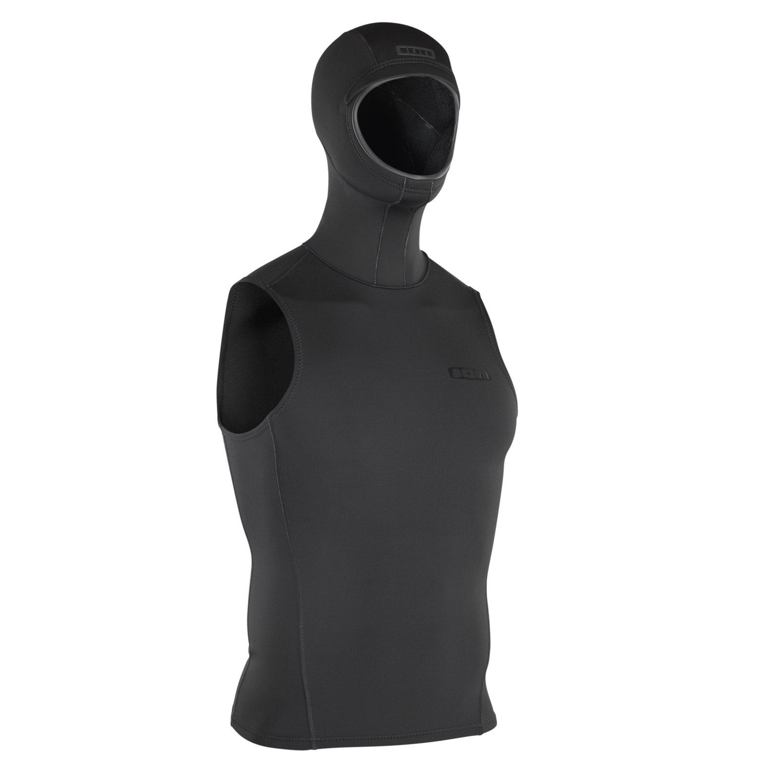 ION Neo Top Hooded Vest 2/1 gilet néoprène à capuche en noir