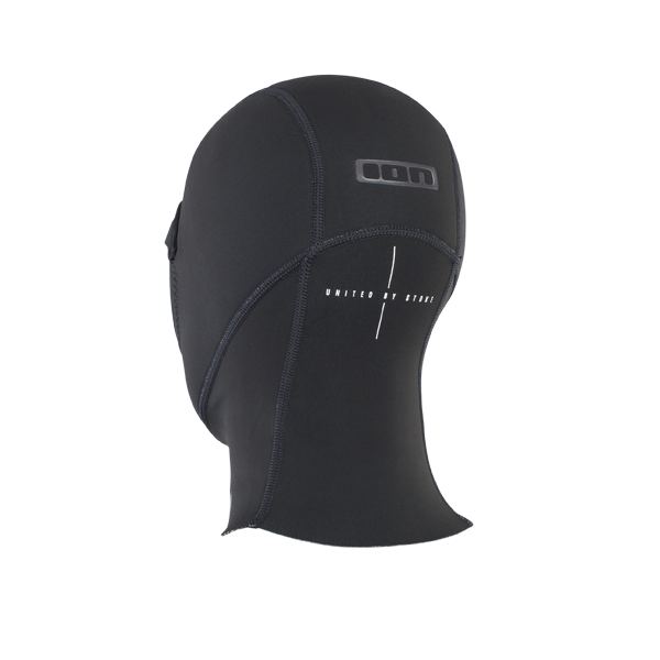 ION Neo Hood 2/1 cagoule en néoprène en noir — vue arrière