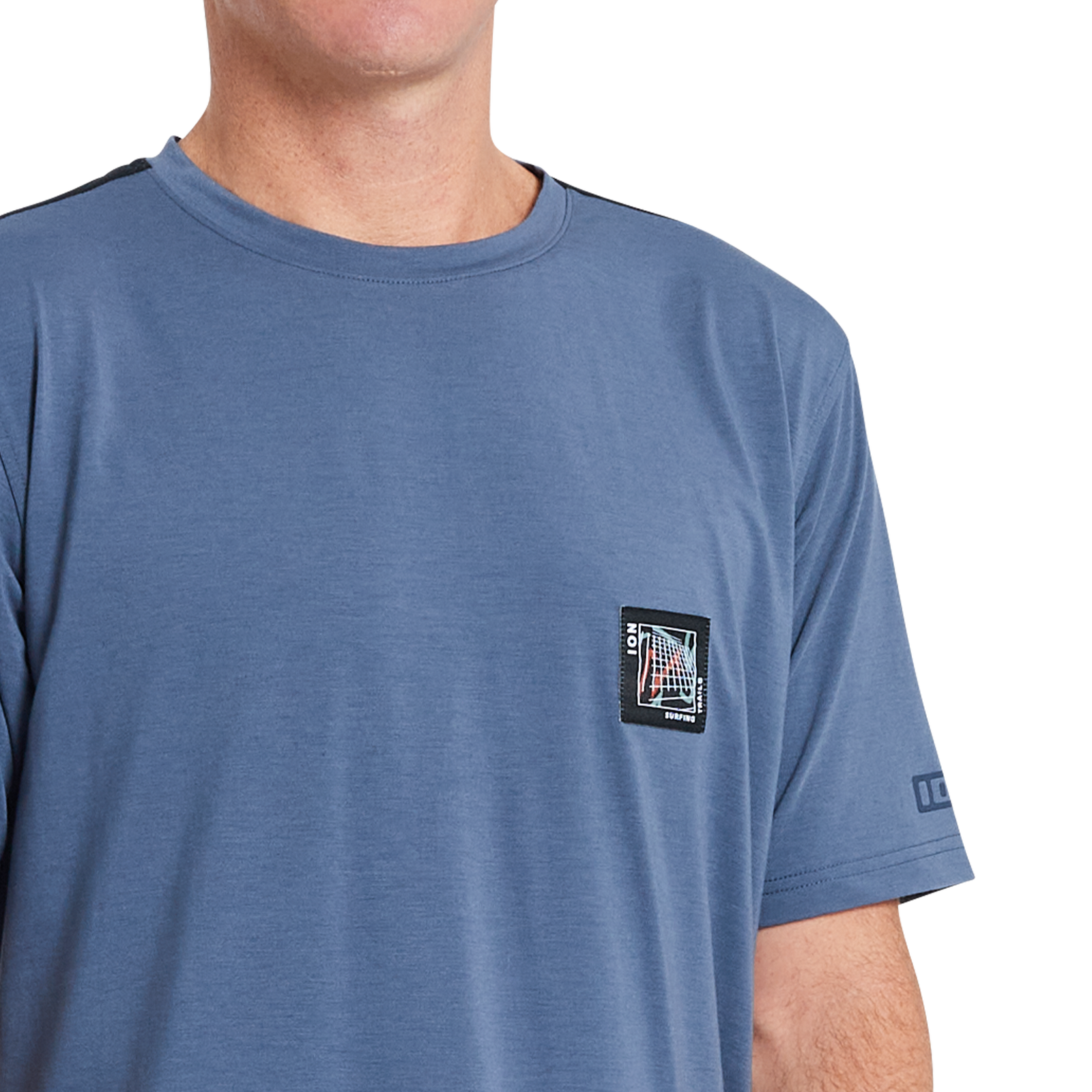 ION Bike Seek Amp Kurzarm-Trikot für Herren in slate blue für Mountainbike und Trail-Riding