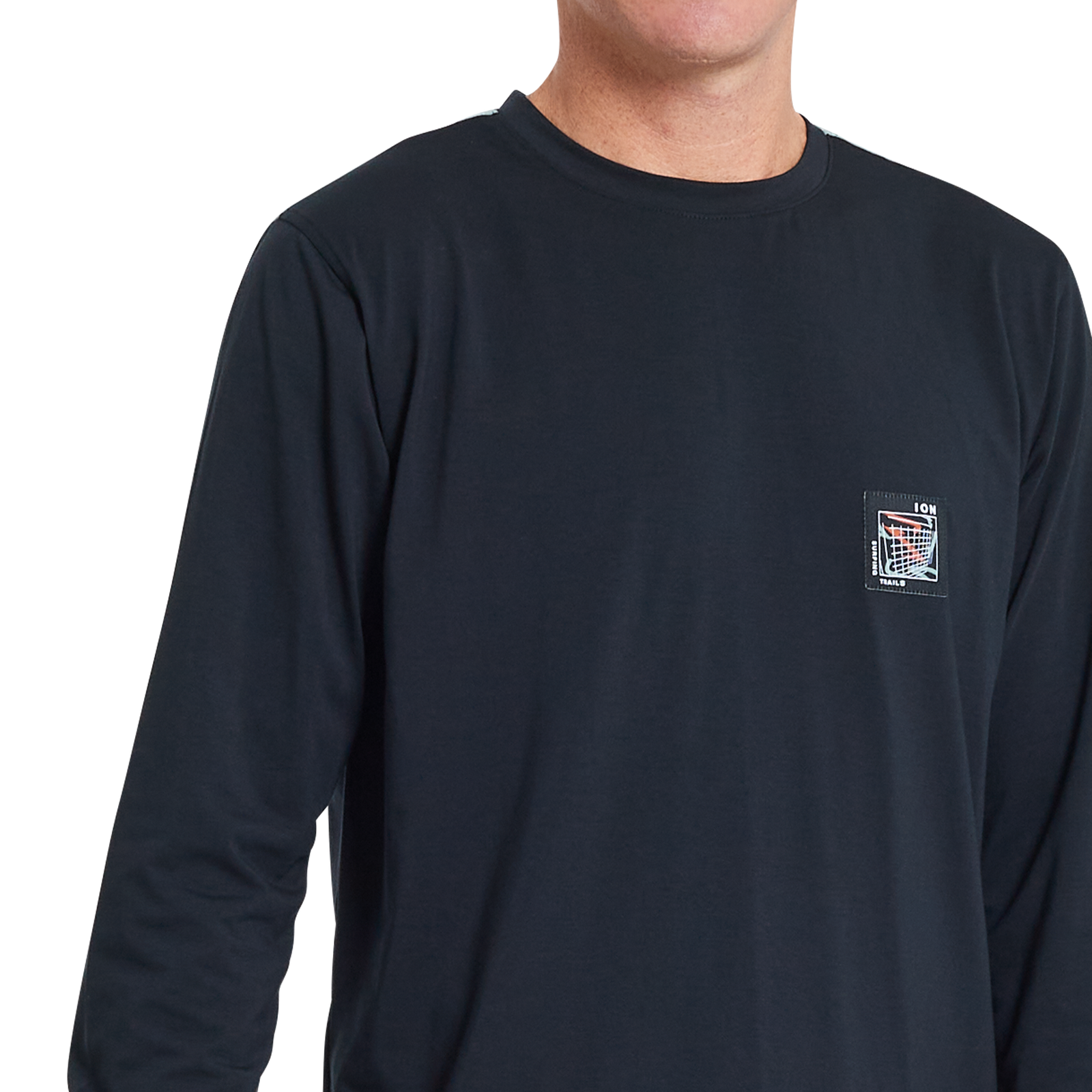 ION Bike Seek Amp LS Langarm-Trikot für Herren in schwarz für Mountainbiking