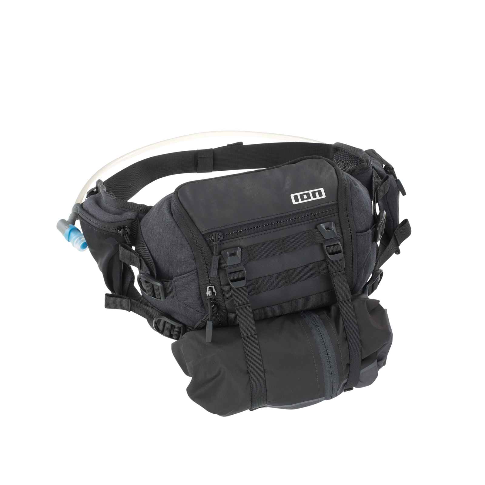 Marsupio ION Hipbag Plus Traze 3 in nero con sacca idratazione 2L e sistema MOLLE